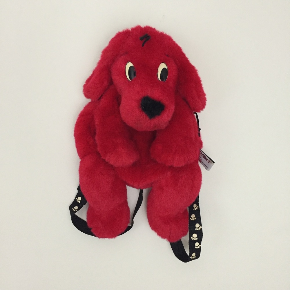!SOLD! Vintage 90's Clifford Plush Backpack - Picture 1 of 7